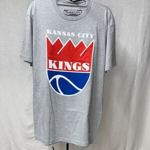 Mitchell & Ness Gray Kansas City Kings Tee